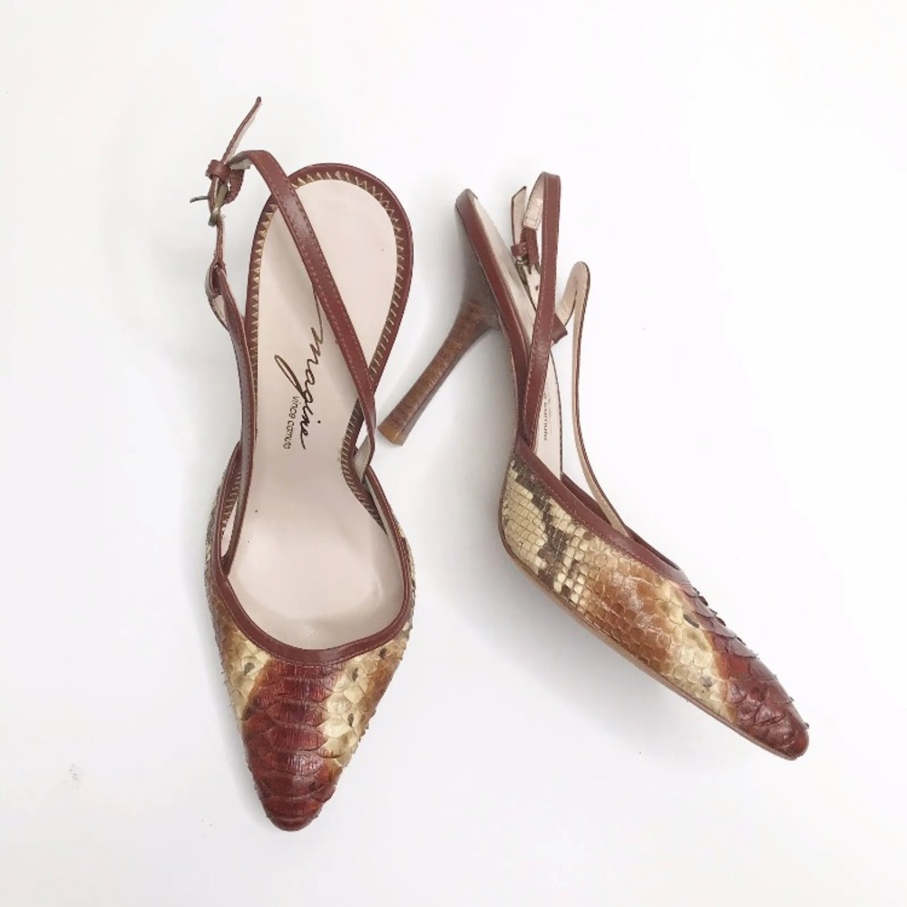 Imagine Vince Camuto Snakeskin Slingback Pumps